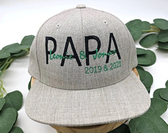 Geschenk zum Vatertag - Kappe Papa und Sohn Tochter Kinder... Cap, Baseballcap, zum Muttertag und Vatertag - Geschenk Kinder - Hut, Vater