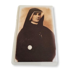 Holy Card with Relic : St. Faustina Kowalska