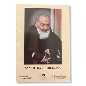 Padre Pio Holy Card - St. Pio vintage Prayer Card