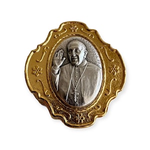 Dedicated To Pope Francis - Tiny Golden Rosary w/ Case - Blessed By Pope