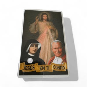 Holy Card with Relic : St. Faustina Kowalska