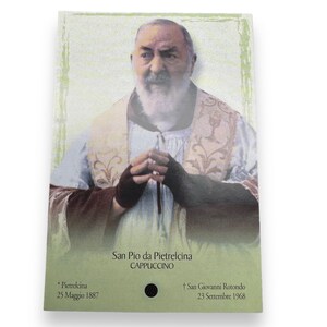 Padre Pio Holy Card - St. Pio vintage Prayer Card