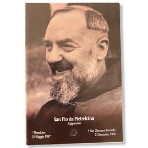 Padre Pio Holy Card - St. Pio vintage Prayer Card