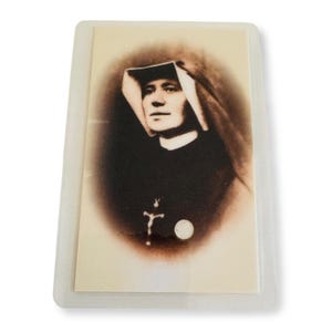 Holy Card with Relic : St. Faustina Kowalska