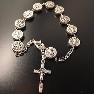 St. Benedict Bracelet - Catholic Exorcism - Medalla San Benito - Blessed