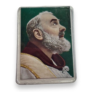 St. Padre Pio Vintage Holy Card - Relic Of St. Father Pio Of Pietrelecina