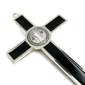 Zwart 7,5&quot; Benedictus-kruisbeeld