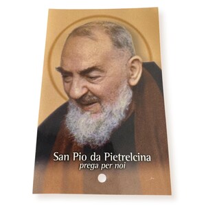 Padre Pio Holy Card - St. Pio vintage Prayer Card