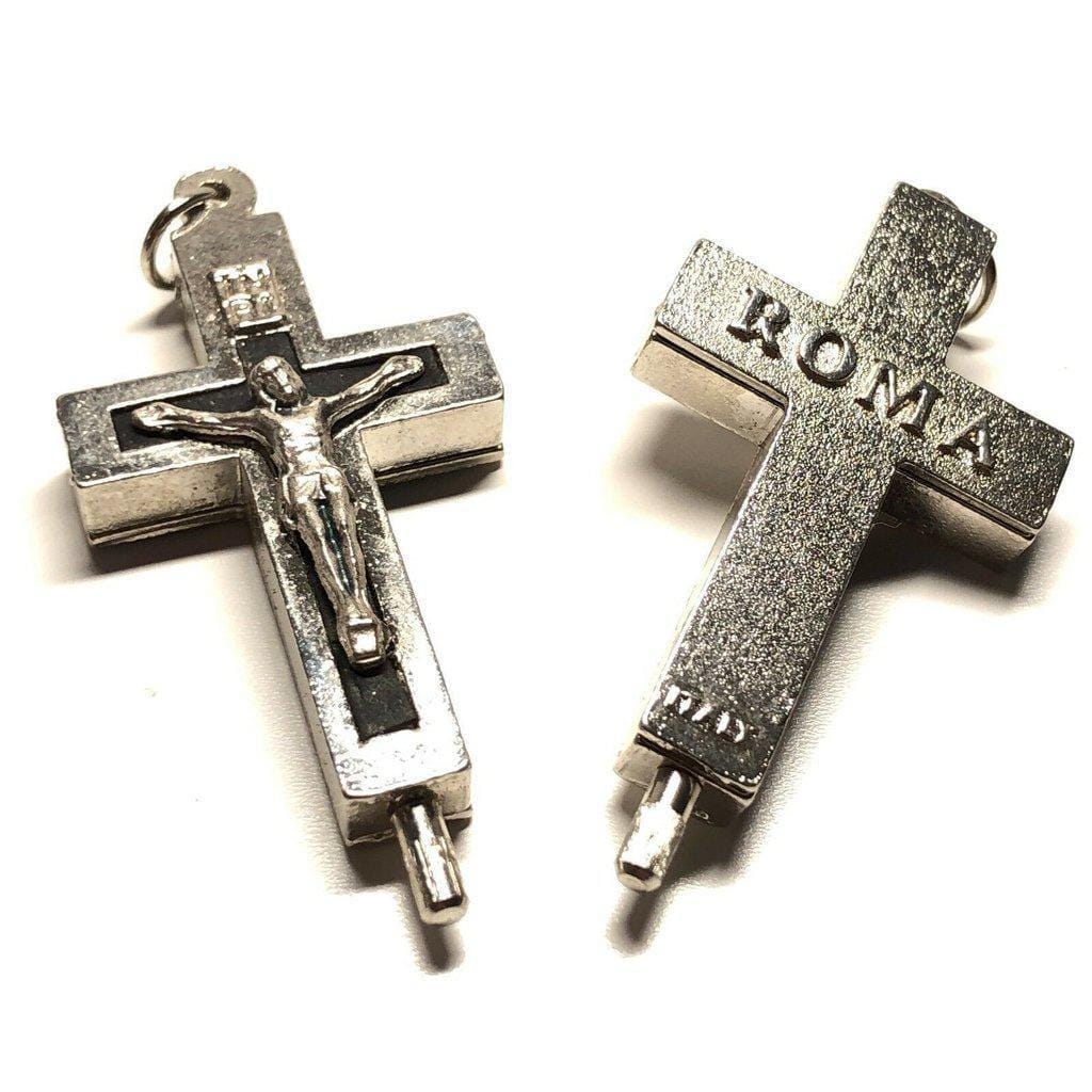 イエスキリスト　十字架　ローマ 　カタコンベ 　土入り　聖遺物 イエスキリスト 十字架 ローマ カタコンベ 土入り 聖遺物 イエス