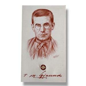 Vintage Holy Relic Card – Blessed Timoteo Giaccardo