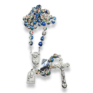 St. Padre Pio Rosary Blessed By Pope w/ Relic - St. Father Pio