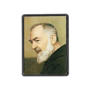 St. Padre Pio Vintage Laminated Holy Card With 2Nd Class Relic Ex-Indumentis