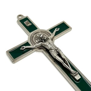 Groen 7,5&quot; Benedictus Crucifix - Cruz de San Benito - Blessed by Pope