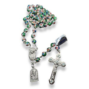 St. Padre Pio Rosary Blessed By Pope w/ Relic - St. Father Pio