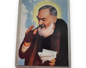 St. Pio Old Holy Card | Vintage Relic card of St. Padre Pio