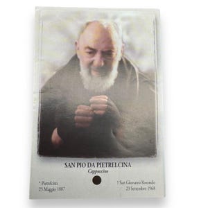 Padre Pio Holy Card - St. Pio vintage Prayer Card
