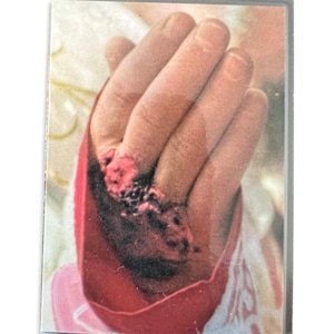 St. Father Pio St. Padre Pio Vintage Laminated Holy Card W/ 2Nd Class Relic
