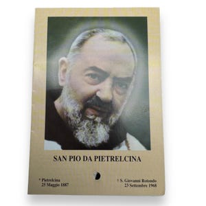 Padre Pio Holy Card - St. Pio vintage Prayer Card