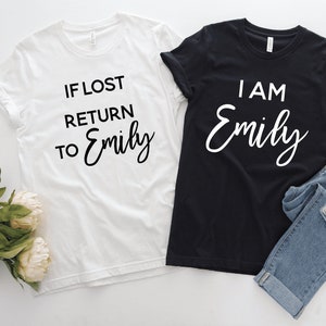 If Lost Return to Custom Couple T-shirt, Funny Couples Shirts, Matching Couple Shirts, Gift for Couple, Couple Shirts, Custom Couple Shirts
