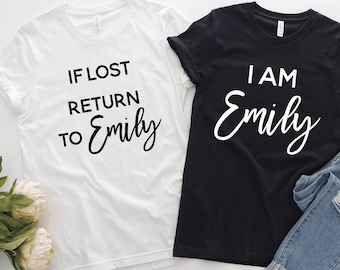 If Lost Return to Custom Couple T-Shirts, Funny Matching Shirts