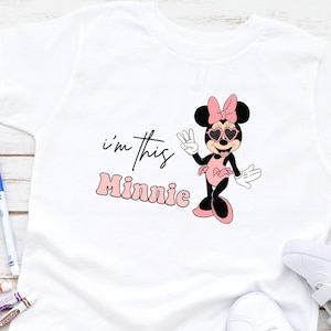 I’m This Minnie 3rd Birthday T-Shirt,3rd Birthday Gift, Funny Minnie Shirt,Birthday Shirt, Minnie Shirt, Disneyworld Shirt,Kids Birthday Tee