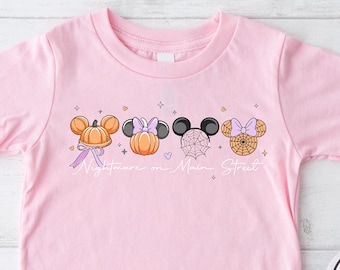Camiseta divertida de Halloween, camiseta espeluznante de Minnie Mouse de Disneyland
