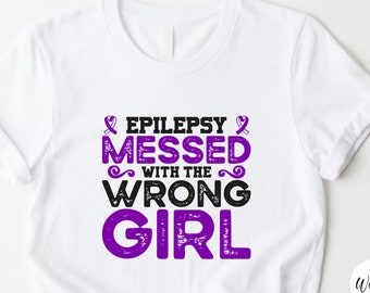 Epilepsy Awareness Shirt, Purple Ribbon Tee, Motivational Gift