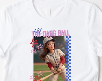 Hit the Dang Ball Funny Baseball T-Shirt, Baseball Fan Gift