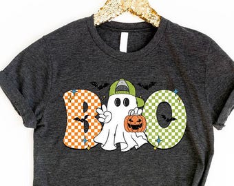 Funny Halloween Shirt,  Boo Ghost Tee