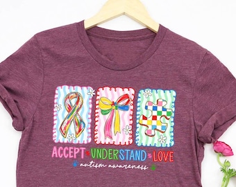 Accept Understand Love Shirt, Autism Awareness T-Shirt
