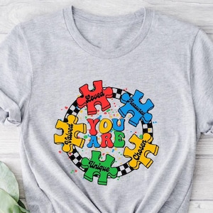 Autism Awareness Shirt, You are Unique Tee,Autism Gift, Autism Shirt,Autism Mom Shirt,Autistic Shirt,Kids Autism Shirt,Autism Acceptance Tee