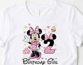 Minnie Mouse 2nd Birthday Girl Shirt, Disney Tee
