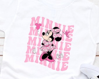 Retro Minnie Mouse T-Shirt, Disneyland Trip, Kids Tee