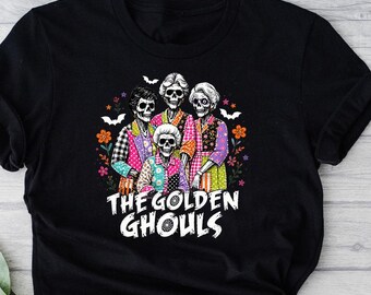 The Golden Ghouls Halloween Shirt, Spooky Fall Tee