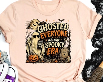 Ghosted Everyone It’s My Spooky Era Funny Halloween Shirt, Spooky Season Tee