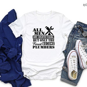Funny Plumber T-Shirt, Finest Plumbers Gift image 2