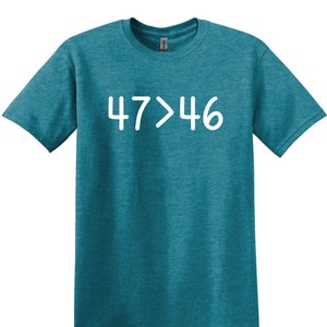 Down Syndrome Shirt, Down Syndrome Awareness Gift, Down Syndrome Kids Shirt, T21 Shirt, WDSD Shirt, 47>46 T-shirt