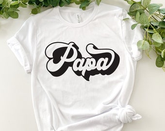 Retro Papa T-shirt, Grandpa Shirt, Gift For Papa, Grandpa Gift, Funny Grandpa Tee, Father's Day Gift, Grandfather Shirt, Christmas Gift