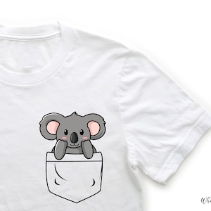 Pocket Koala Shirt, Koala Gifts, Pocket Koala Tee, Koala Toddler Shirt, Pocket Koala Bear Kids Shirt, Gifts for Her, Cute Koala Lover Gift