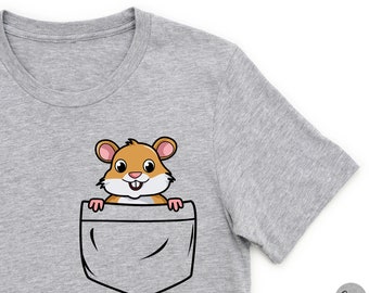 Hamster Pocket T-Shirt, Hamster Lover Gift