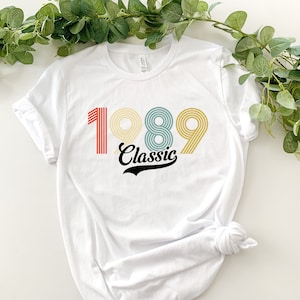 1989 Birthday Shirt, 32nd Birthday Gift, 33rd Birthday Gift, Birthday Gift for Women, Birthday Gift for Men, Vintage Shirt, Retro Shirt