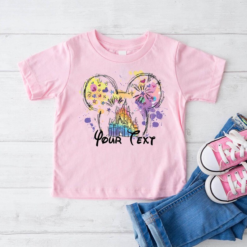 Personalisiertes Disneyland Schloss Shirt: Lustiges Minnie Maus T-Shirt Bild 3