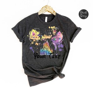 Personalisiertes Disneyland Schloss Shirt: Lustiges Minnie Maus T-Shirt Bild 7