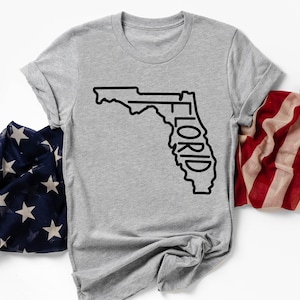 Florida State T-shirt, Sunshine State Shirts, Florida Lover Shirt, Vacation Shirts, Family Reunion Shirts, State of Florida Shirts,State Map