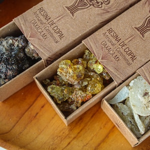 Black/White/Gold COPAL RESINS from Oaxaca