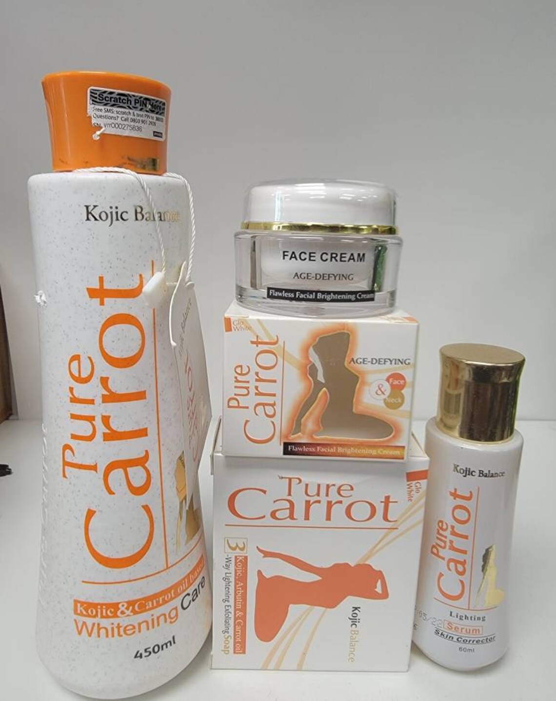 Pure carrot kojic & carrot oil based whitening body milk 450ML Etsy