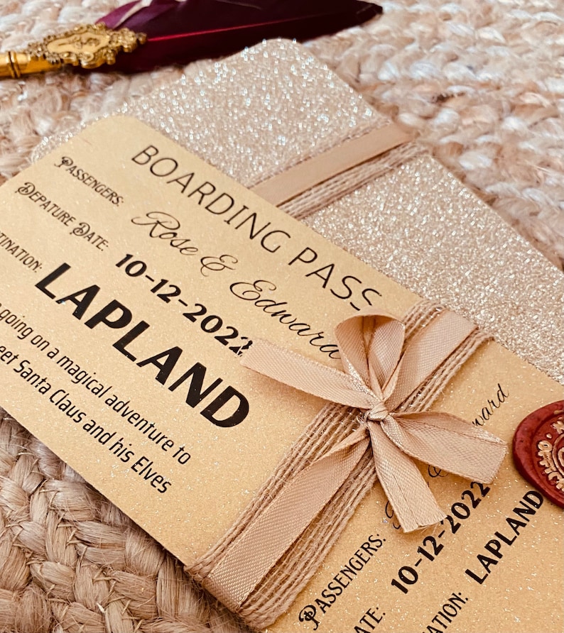 Lapland Reveal Boarding Pass Lapland Reveal Ticket Lapland Etsy UK