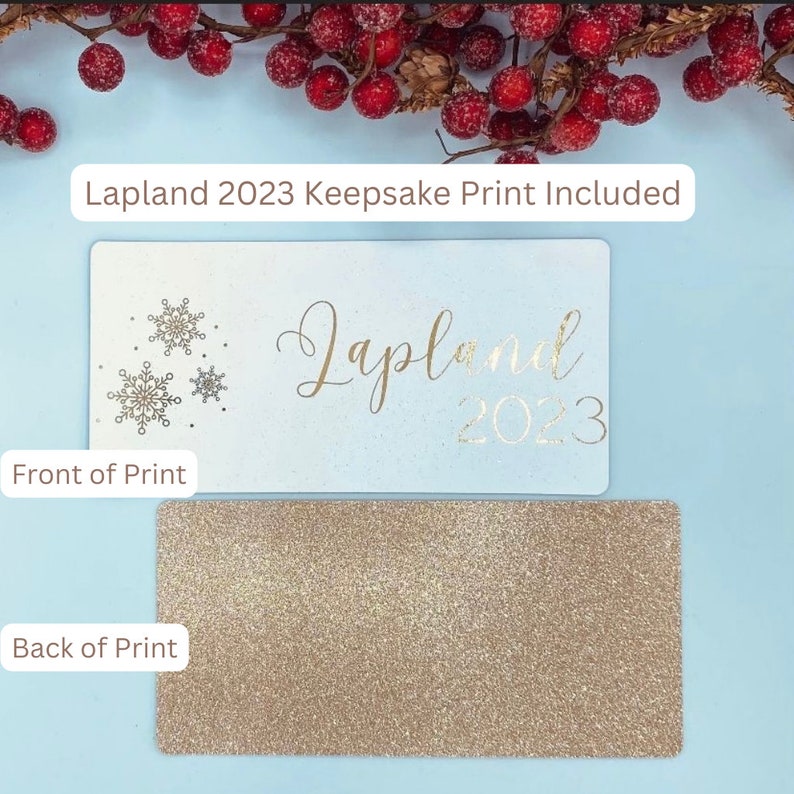 Lapland Reveal Letter & Boarding Pass Personalised Luxury Etsy UK