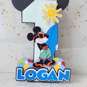 Mickey pool party, Pool party, Summer mickey, Mickey birthday, Mickey deco, Summer party, Mickey caketopper, Mickey party Mickey Mouse