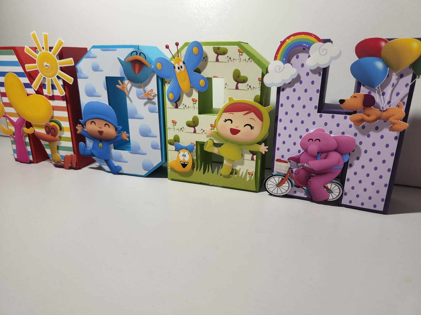 Pocoyo Party Pocoyo Birthday Letters Pocoyo Cake Topper - Etsy